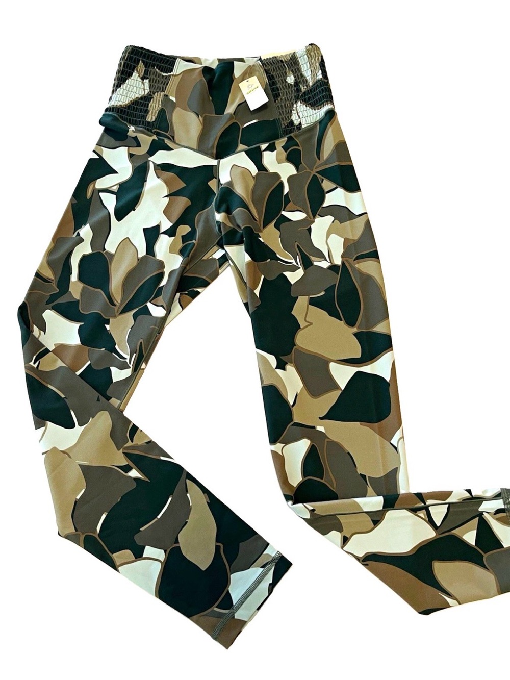OFFLINE by Aerie Leggings Real Me High-Rise Camo Ankle Women’s M Stretch Smocked